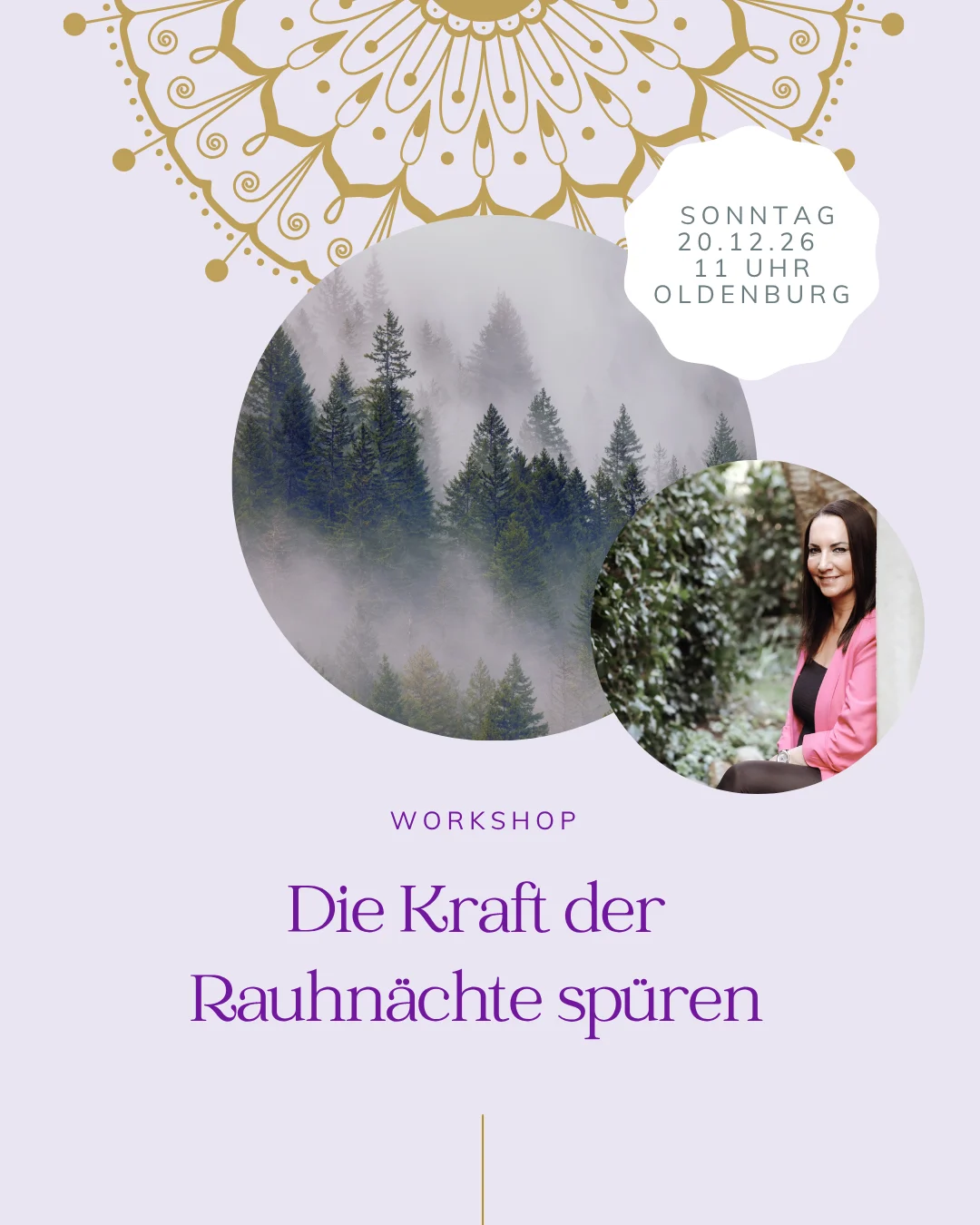 Rauhnächte Flyer Workshop Rauhnächte
