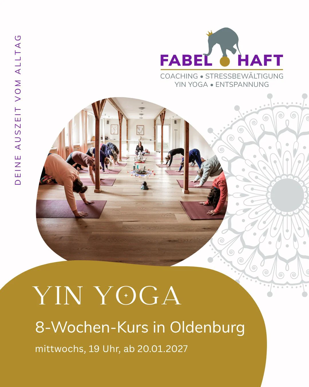 Flyer Yin Yoga Kurs Flyer Yin Yoga Kurs