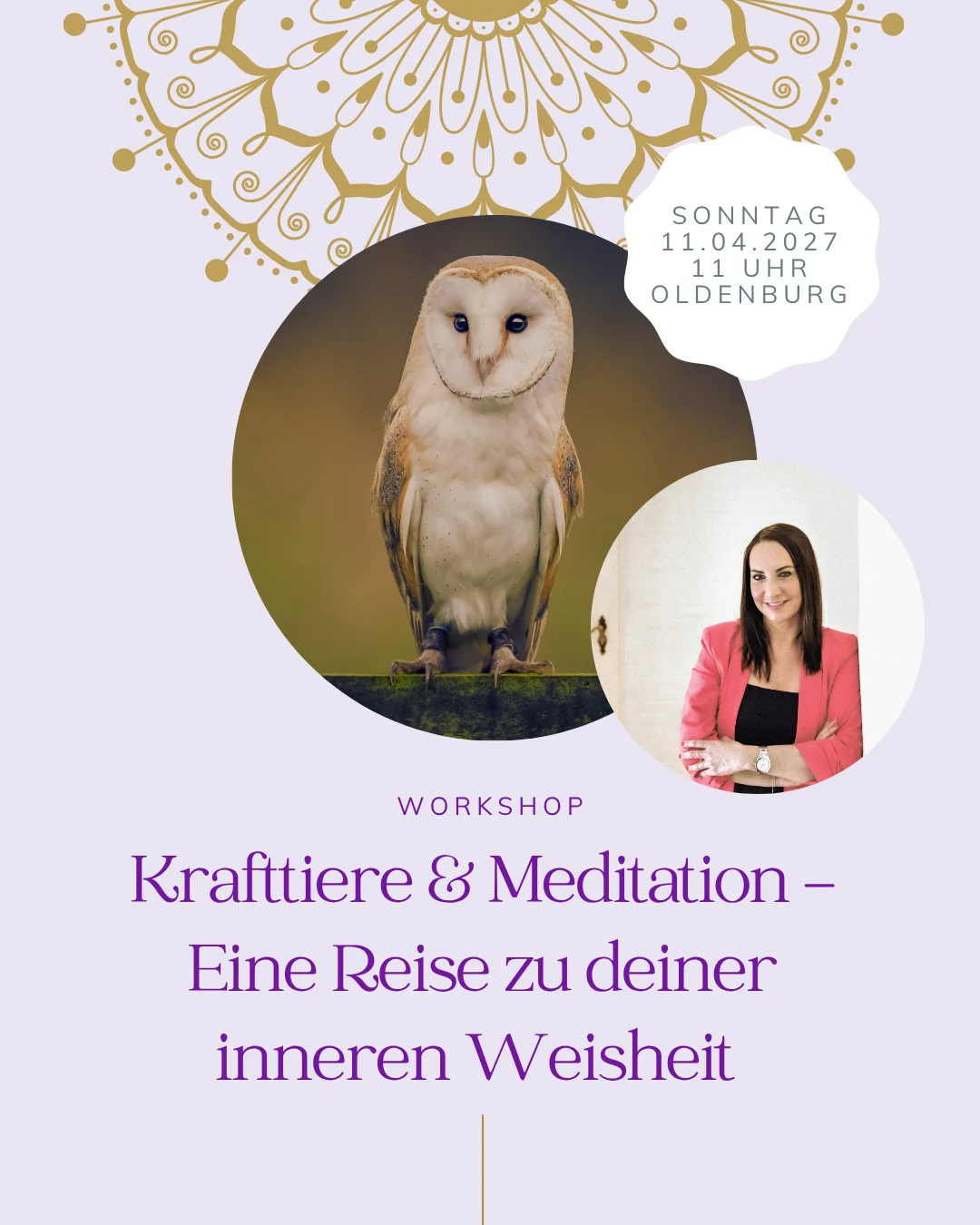 Krafttiere Workshop Flyer