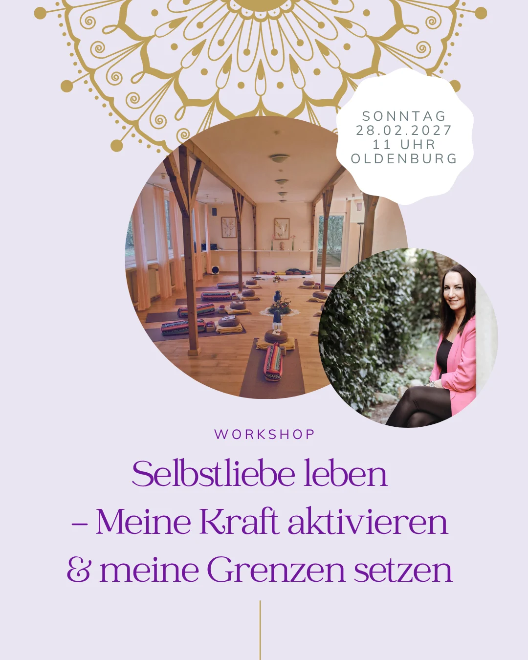 Flyer Selbstliebe Workshop in Oldenburg